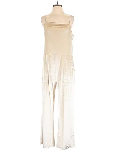 Pre-owned World Market Jumpsuit In Ivory