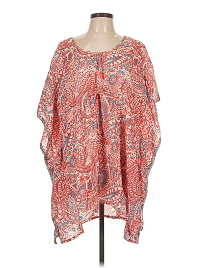 Pre-owned World Market Kimono In Red