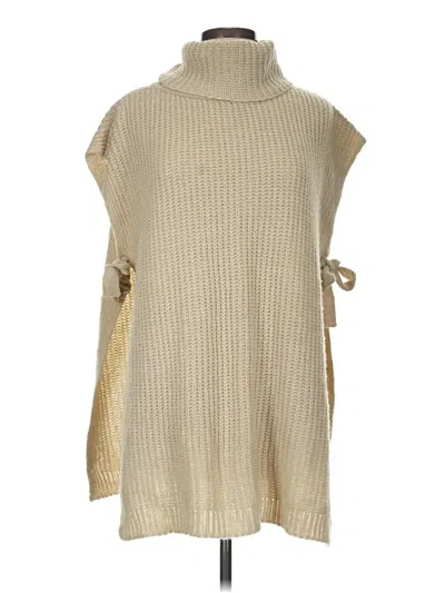 Pre-owned World Market Poncho In Gold