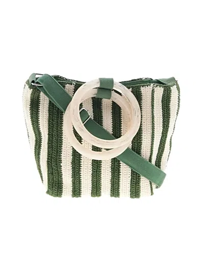 Pre-owned World Market Satchel In White