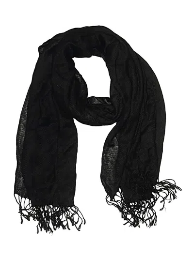 Pre-owned World Market Scarf In Black