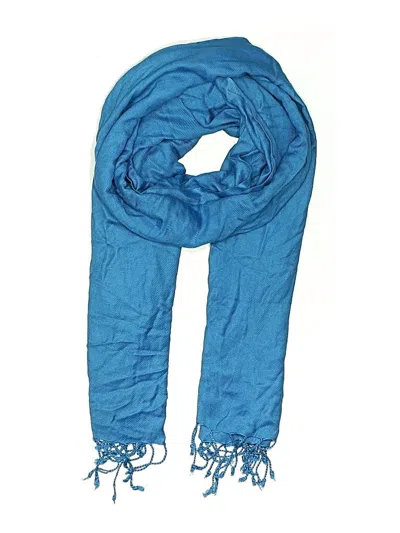Pre-owned World Market Scarf In Blue