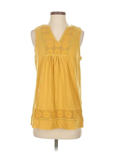 Pre-owned World Market Sleeveless T-shirt In Yellow