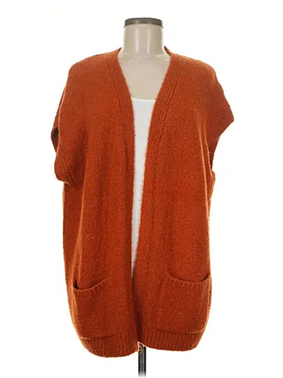 Pre-owned World Market Sweater Vest In Orange