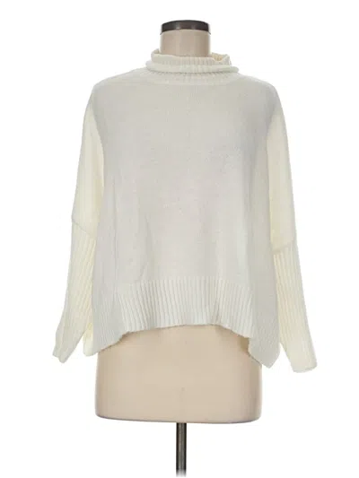 Pre-owned World Market Turtleneck Sweater In Ivory
