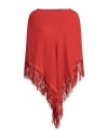 World Of Wonder Woman Cape Red Size Onesize Pashmina, Cashmere In Red