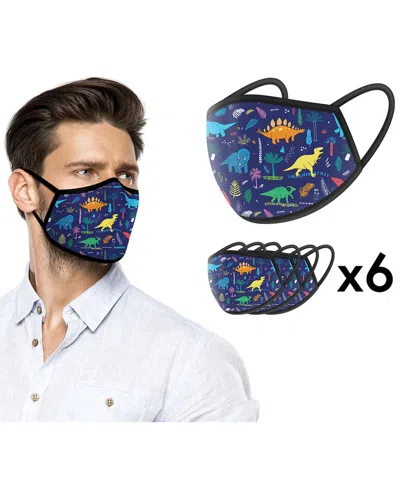 World Tech Toys Dinosaur Blue Pattern Face Mask