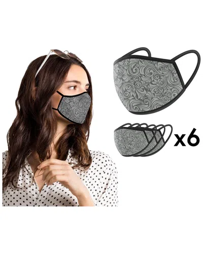 World Tech Toys Floral Gray Face Mask