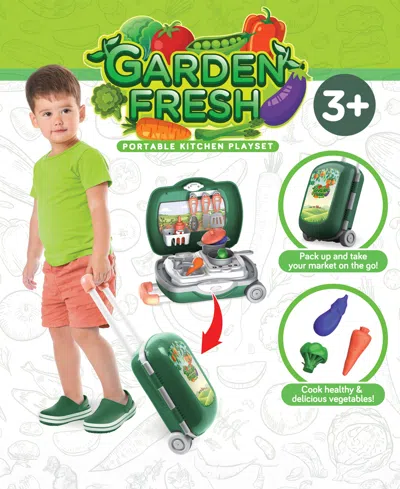 World Tech Toys Garden-fresh Portable Kitchen Playset In Transparent