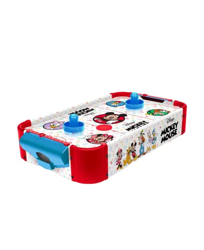 World Tech Toys Mickey Mouse Electronic Tabletop Air Hockey Wood In Transparent