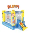 World Tech Toys Moonbug Blippi Inflatable Bouncer With Slide In Multi
