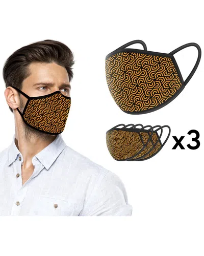World Tech Toys Orange Hexagon Face Mask