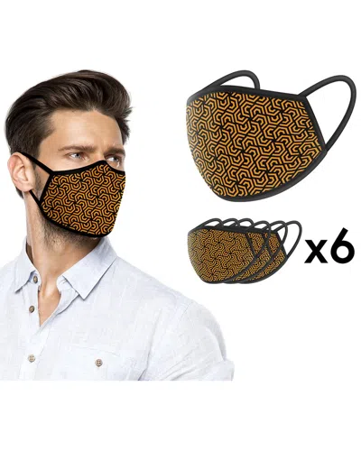 World Tech Toys Orange Hexagon Face Mask