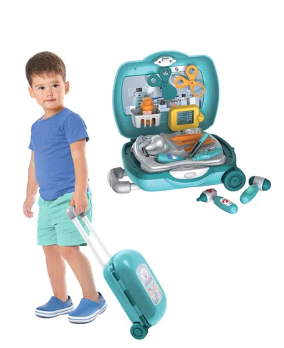 World Tech Toys Roll Dentist Kid's Luggage Playset In Transparent