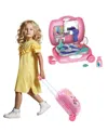World Tech Toys Roll Make Up Kid's Luggage Playset In Transparent