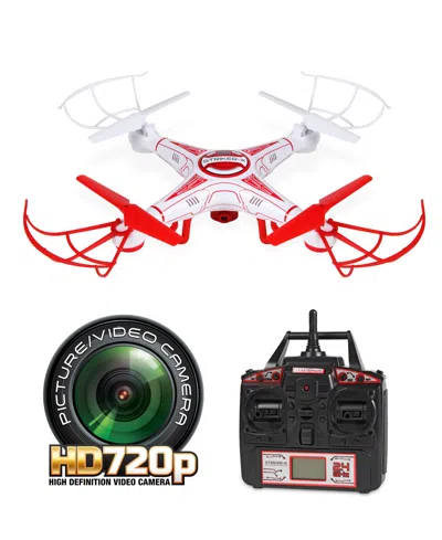 World Tech Toys Striker-x Hd Camera Drone 2.4ghz 4.5ch Hd Picture/video Camera Rc Quadcopter In White