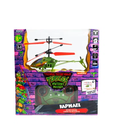 World Tech Toys Teenage Mutant Ninja Turtles Mutant Mayhem Raphael 2ch Ir Helicopter In Transparent