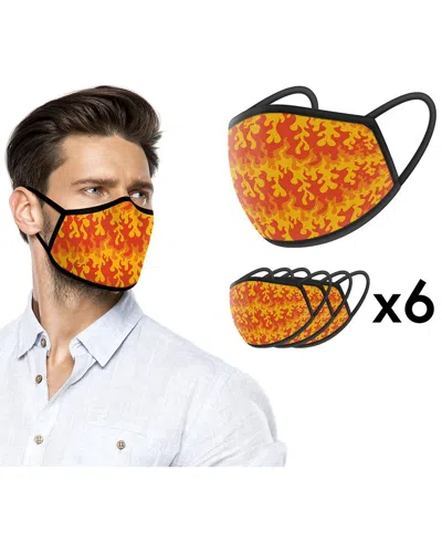 World Tech Toys Vector Red Flames Face Mask