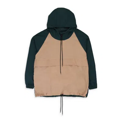 World Wide Ltd Beige/green Emilio Packable Windbreaker