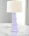 Worlds Away Allegra Lamp In Purple