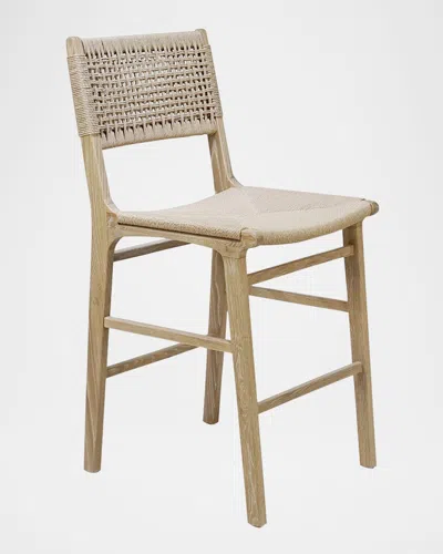 Worlds Away Astrid 27.25" Counter Stool In Natural