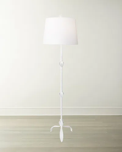 Worlds Away Belinda Lamp In White