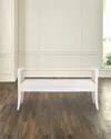 Worlds Away Benedict Bench, 53" In Matte White