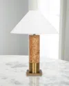 Worlds Away Bishop Lamp In Brown