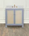Worlds Away Boyd Bath Vanity In Matte Light Blue