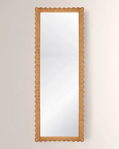 Worlds Away Britton Floor Mirror In Brown