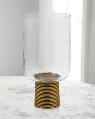 Worlds Away Cadey Large Candle Holder In Gold