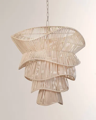 Worlds Away Cambry 25.5" Tiered Organic Chandelier In Brown