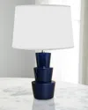 Worlds Away Camden Lamp In Navy