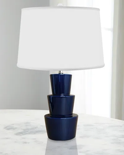 Worlds Away Camden Lamp In Navy