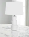 Worlds Away Camden Lamp In White