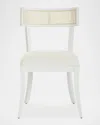 Worlds Away Carolyn Dining Chair In White