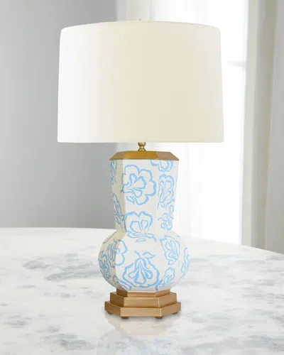 Worlds Away Catalina Lamp In Blue