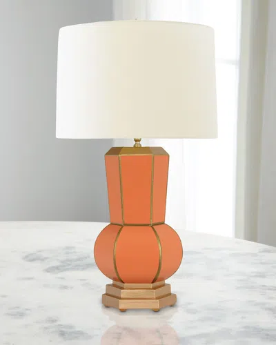 Worlds Away Catalina Lamp In Orange