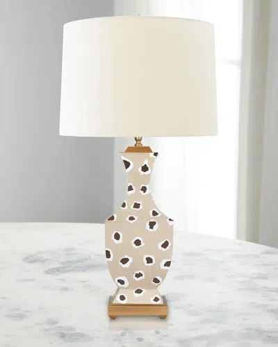 Worlds Away Gina Lamp In Brown