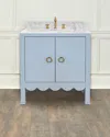 Worlds Away Kealey Bath Vanity In Light Blue