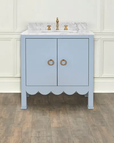Worlds Away Kealey Bath Vanity In Light Blue