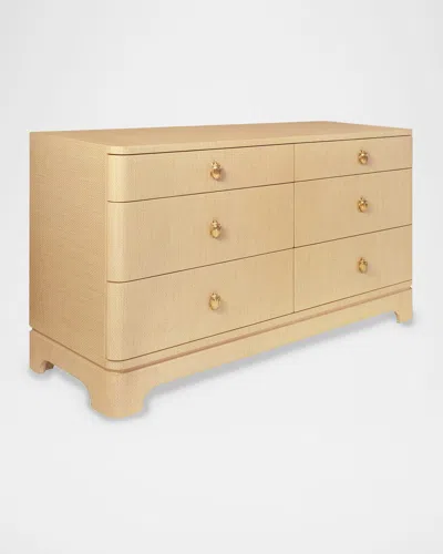 Worlds Away Kilmer 6-drawer Dresser, Natural
