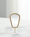 Worlds Away Micah Tabletop Mirror, Small In Gold
