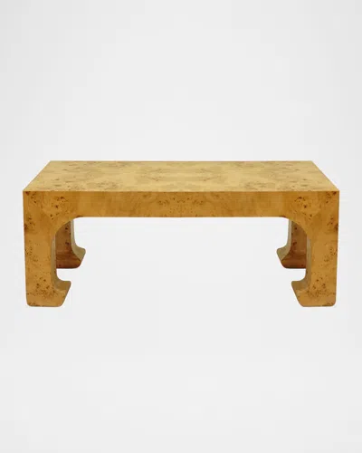 Worlds Away Nicola Coffee Table In Brown