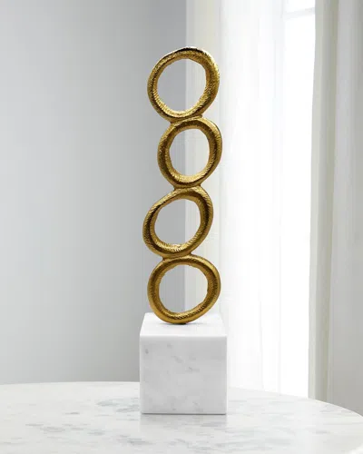 Worlds Away Omar Sculpture In Gold