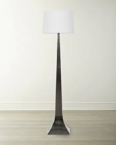 Worlds Away Reaves Floor Lamp In Gray