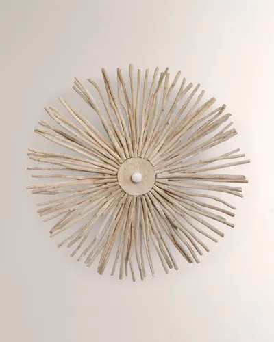 Worlds Away Rio Wall Sconce, Large In Natural