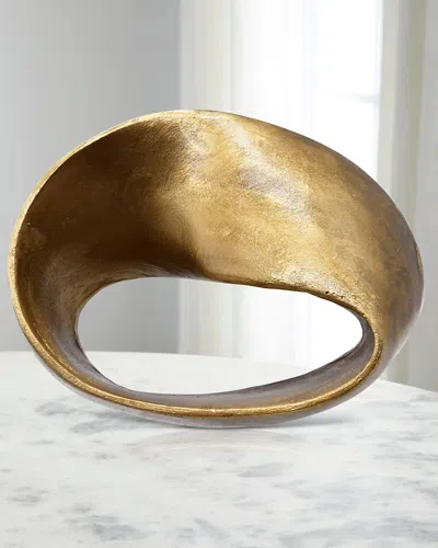 Worlds Away Ruben Large Sculpture In Gold