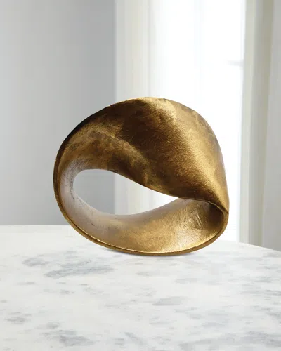 Worlds Away Ruben Small Sculpture In Gold