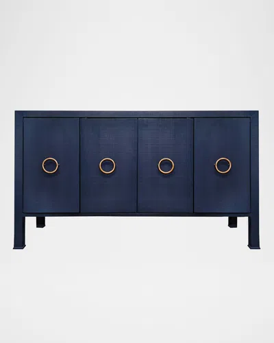 Worlds Away Rue 4-door Buffet In Navy